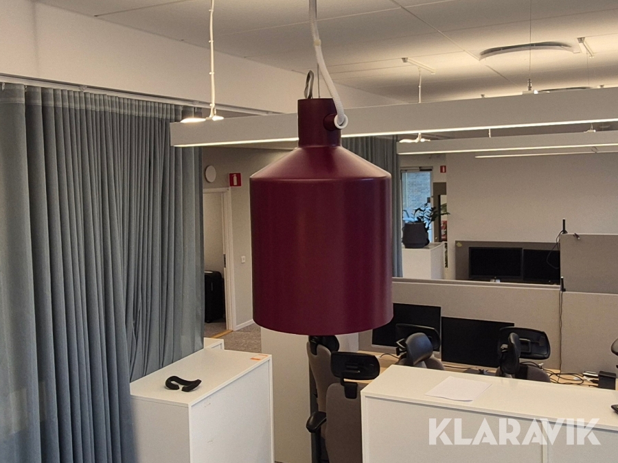 Taklampor Zero Silo Röda 6st