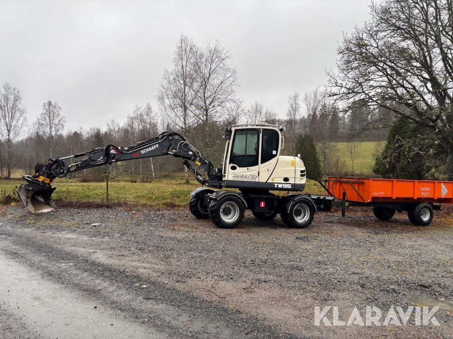 Hjulgrävmaskin Schaeff TW95 med vagn 