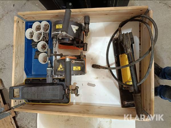 Hydraulpress för slang & fotpump Hydroscand