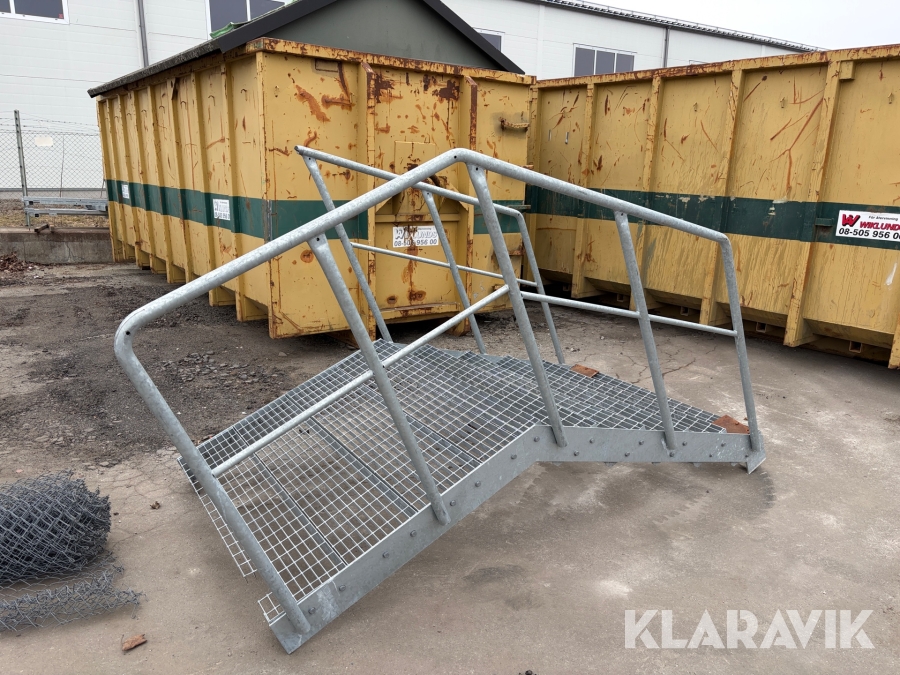 Ståltrappa 6 trappsteg