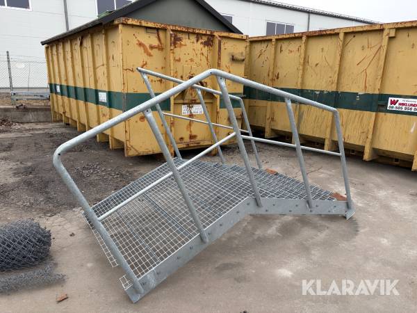 Ståltrappa 6 trappsteg
