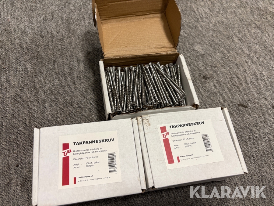 Takpanneskruv 75x4,8 mm 11st paket