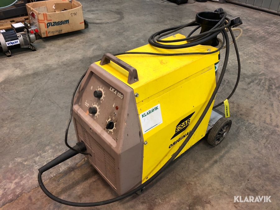 Mig-svets Esab LKA180 med gasflaska 