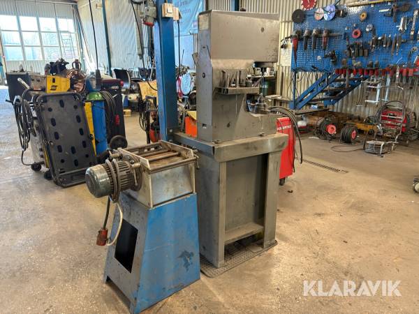 Bromsbackslip och nitmaskin för bromsbackar GS och Caorle RP 20