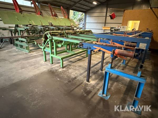 Komplett hyvellina med in och utmatning