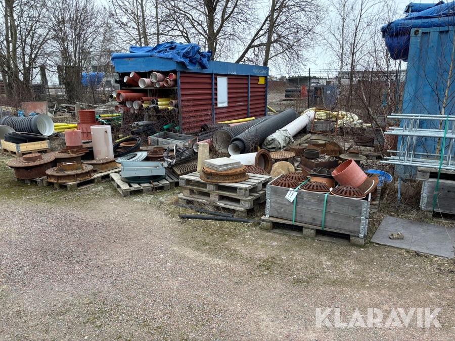 Diverse brunns/markrör & brunnslock