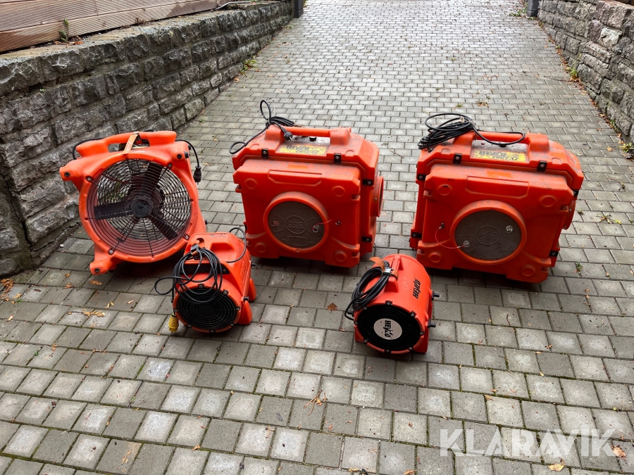 Fläktar Heylo F284, F259, ComPact 1500 5st