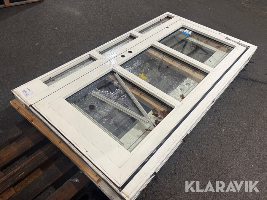 Entrédörr lättmetall GlasLindberg 2 st