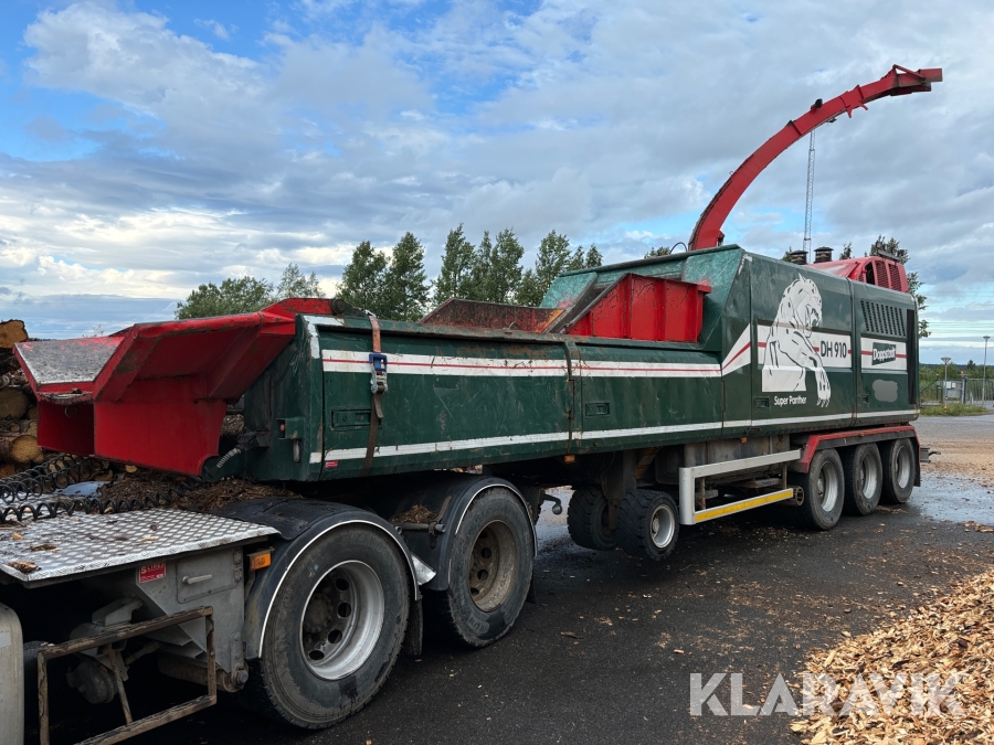 Flishuggsekipage Doppstadt DH910 Super Panther Volvo FH540 kranbil