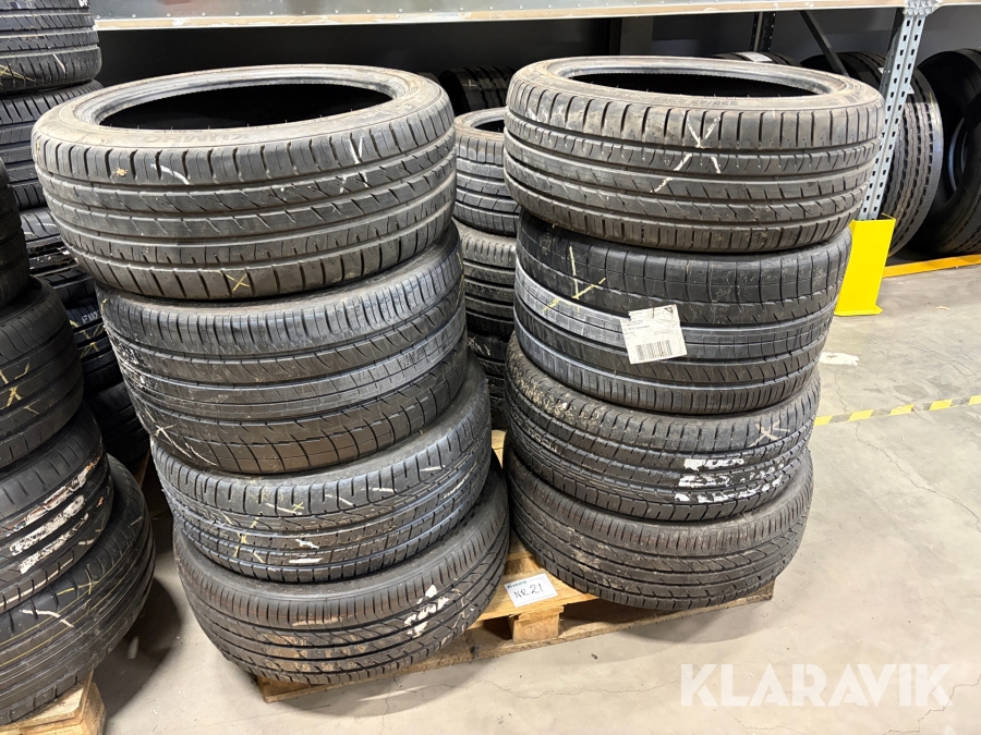 Sommardäck 19 tum olika fabrikat och dimensioner 14 st