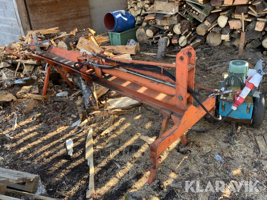 Vedklyv 110cm klyvmått med hydraulaggregat