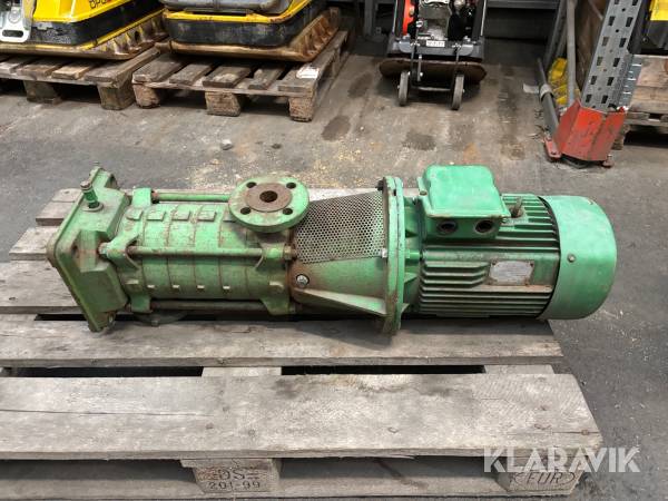 Vattenpump Flyget VN375A med elmotor