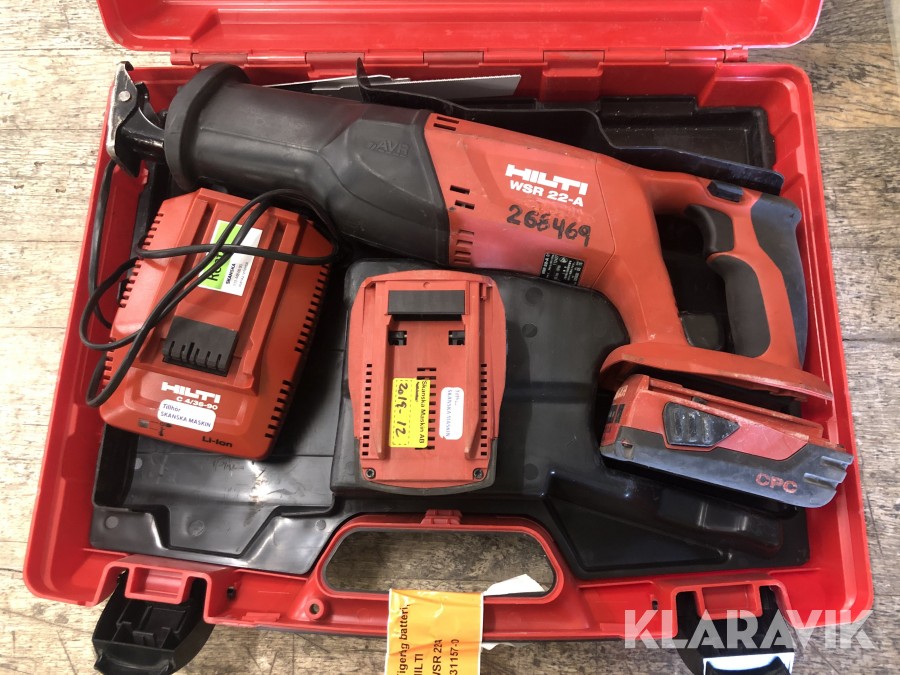 Tigersåg batteri,  21,6 V HILTI WSR 22-A 