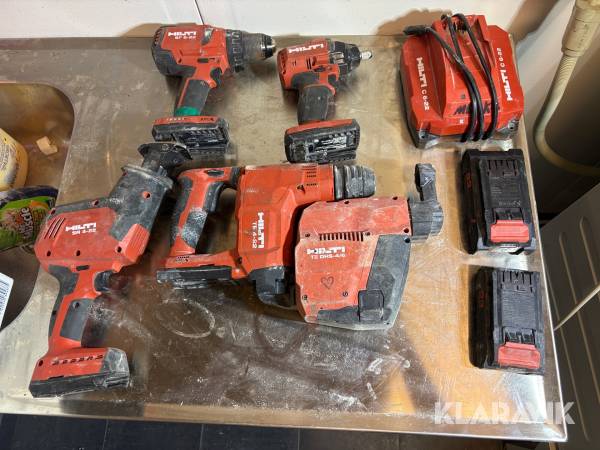 Handmaskiner Hilti med batterier och laddare