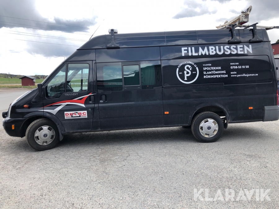 Filmbuss Ford Transit för rörinspektion