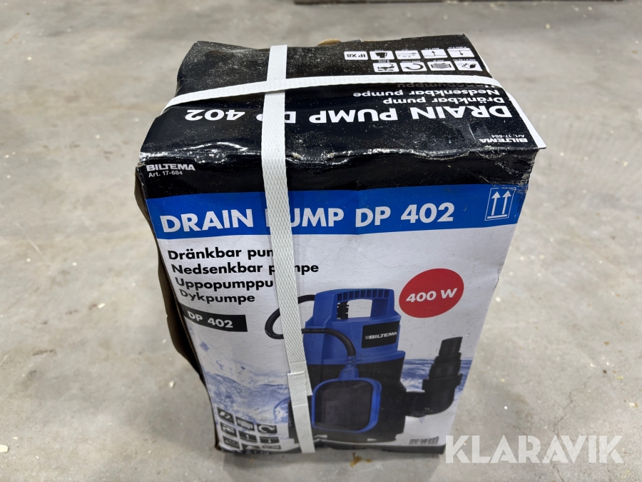 Dränkbar pump Biltema Drain pump 402
