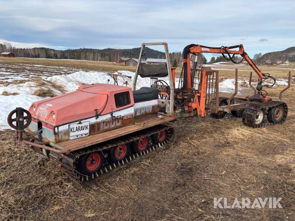 Miniskotare Terri 1000 med kran & vagn