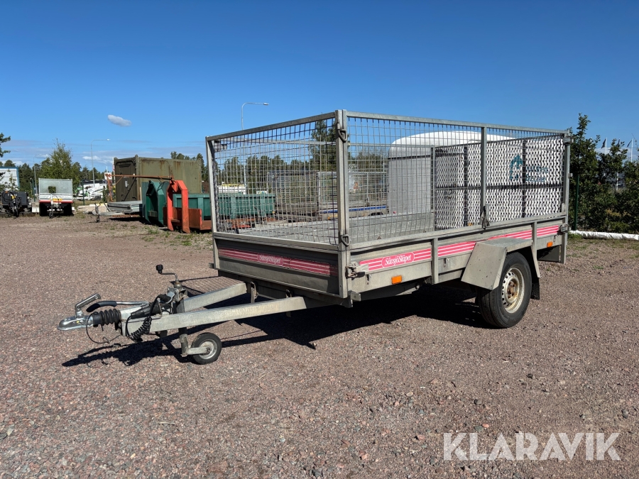 Personbilssläp Sävsjösläpet 750kg bromsat med ramp
