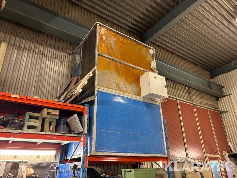 Varmluftpanna med fläktsystem & brännare  till lackbox