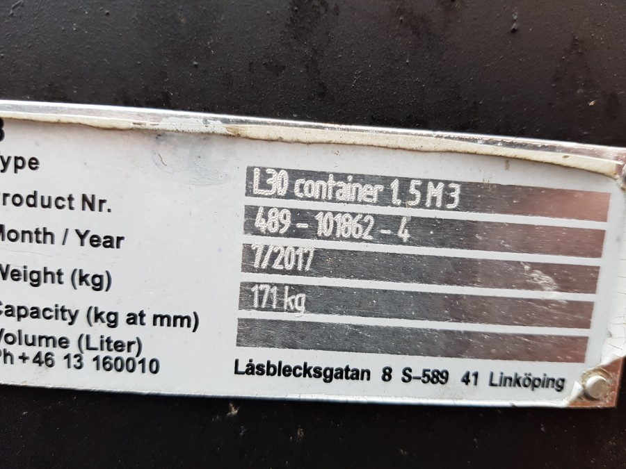 Klaravik Auktioner | CONTAINER FRONTLASTARCONTAINER L30