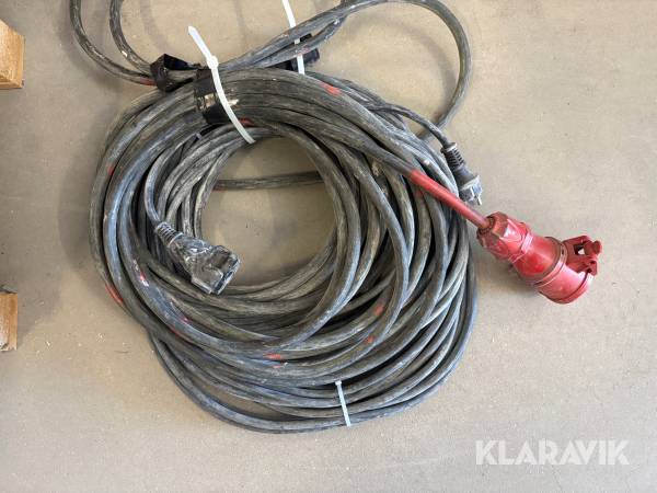 Förlängningskabel-kit 230 + 400v