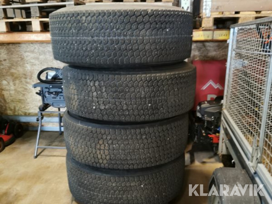 Hjul till weycor Michelin 385/65R22.5 nav 22.5 8 bult 4st