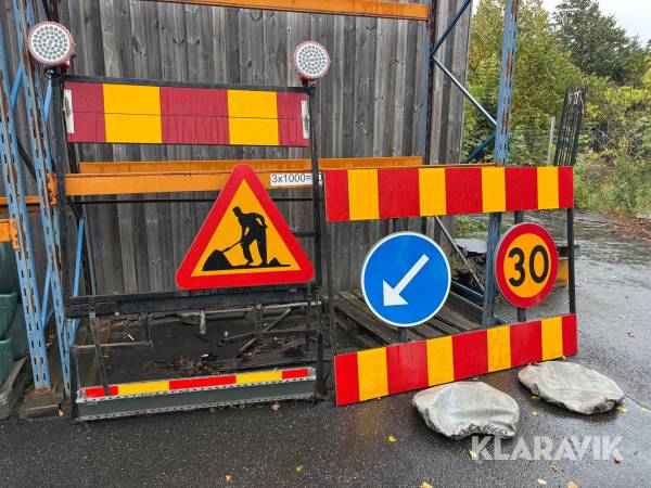 Vägarbetesskylt 2 st