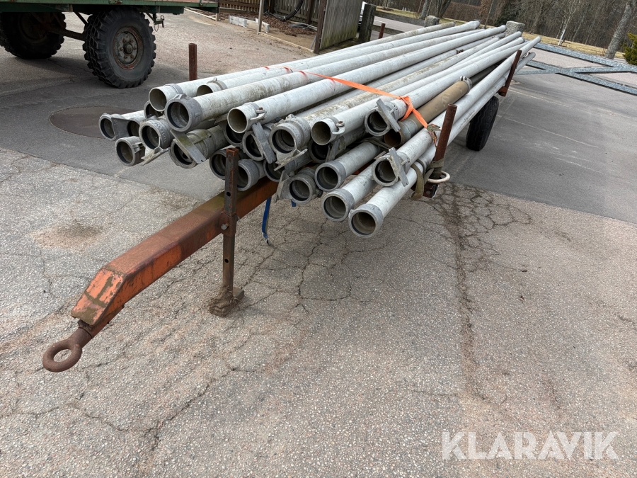 Bevattningsrör 4” med vagn