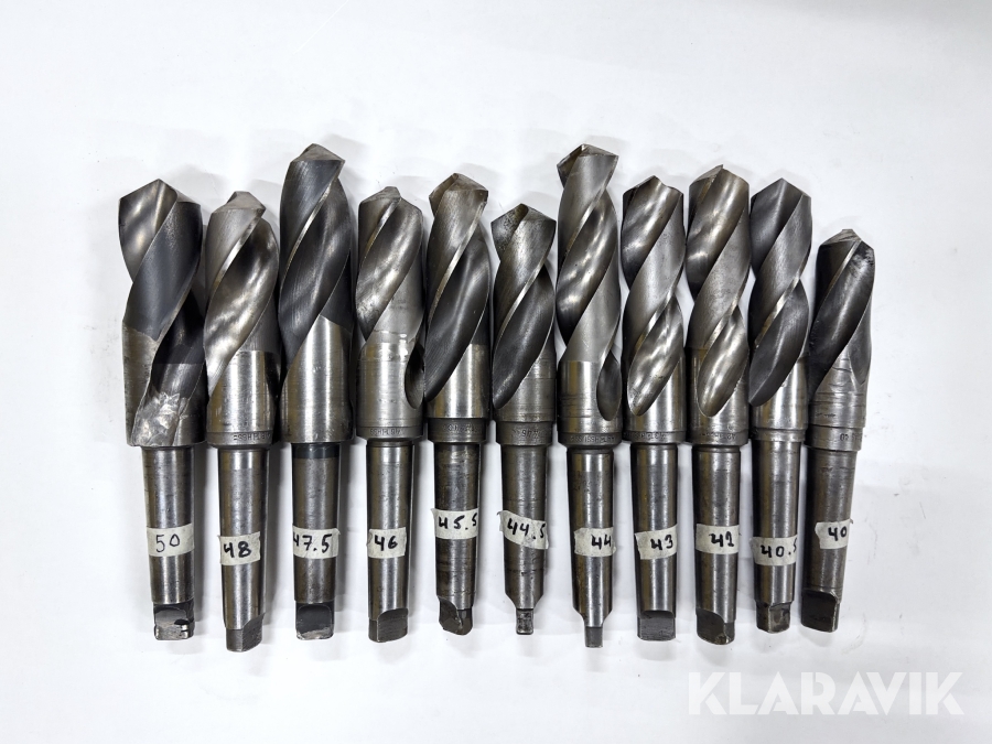 Set med MK4-borr (HSS) Malcus