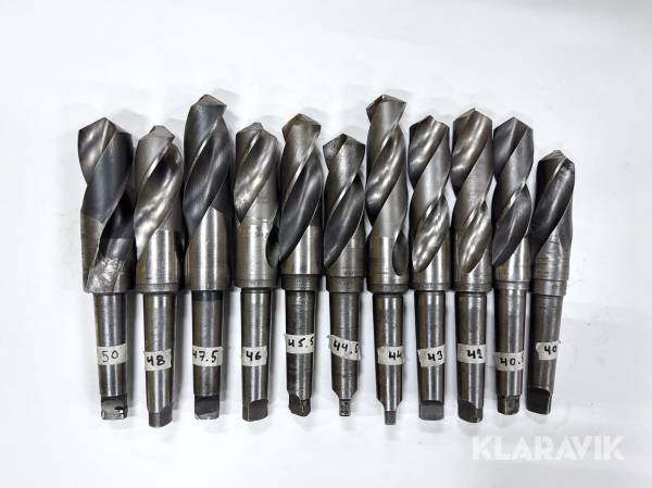Set med MK4-borr (HSS) Malcus