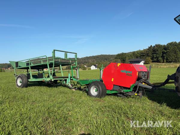 Balinplastare /press Rollpac R600 med vagn
