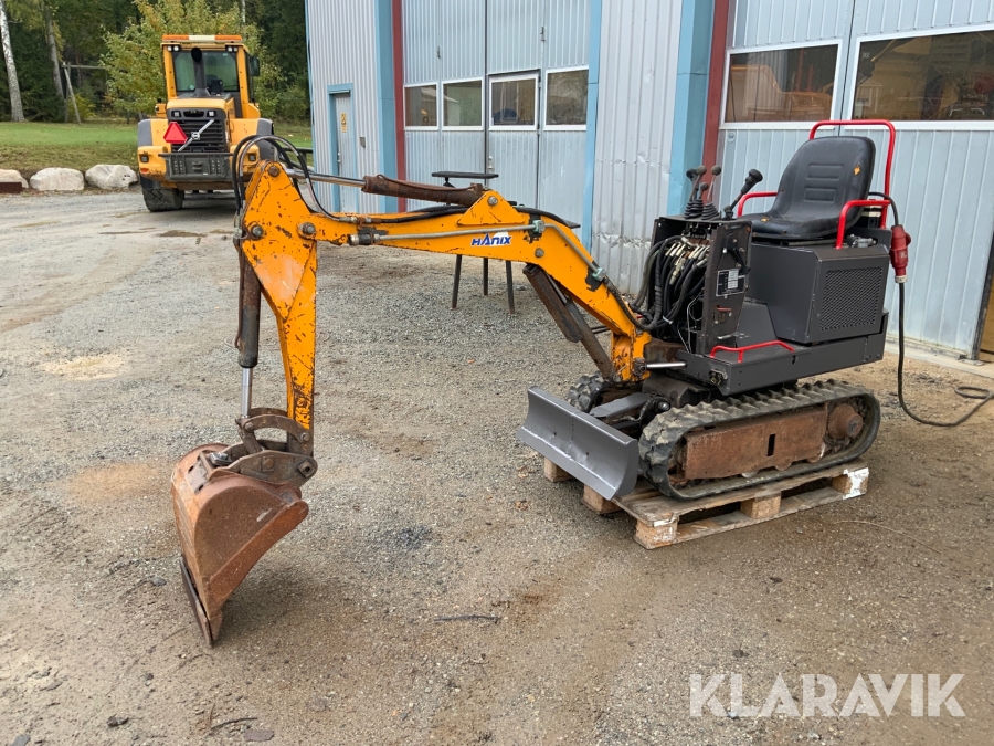 Minigrävare Hanix H08A Eldriven