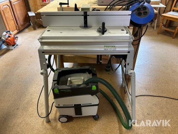 Fräsbord Festool CMS-GE med dammsugare