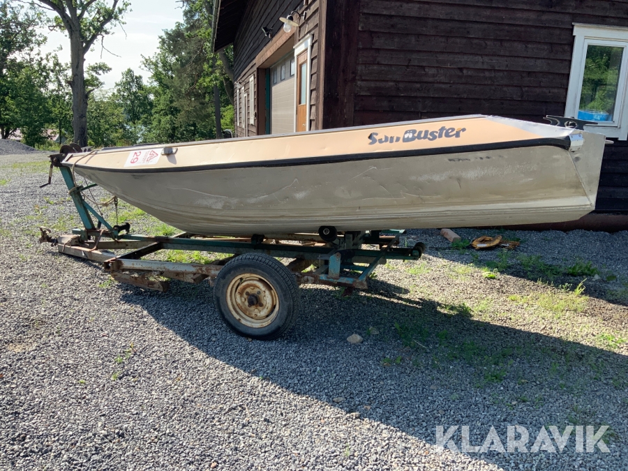 Aluminium båt Sun Buster Med vagn