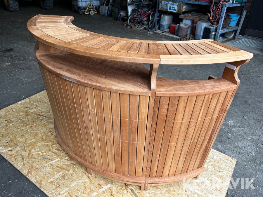 Bardisk i teak Brafab