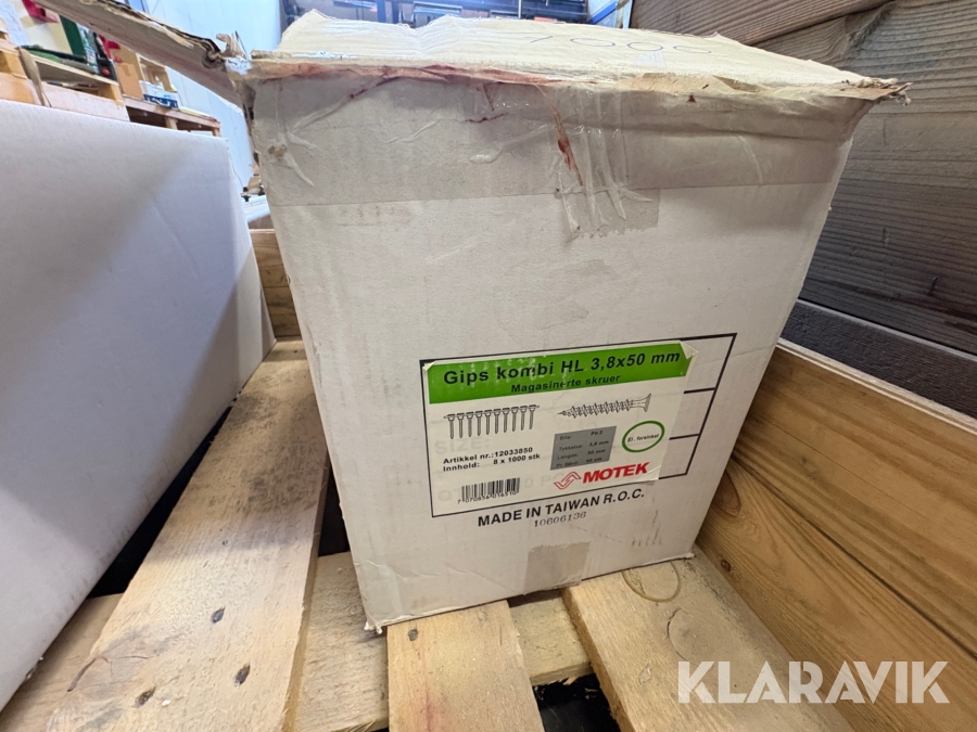 Kombiskruv för gips Motek (Träregel & Stålregel)
