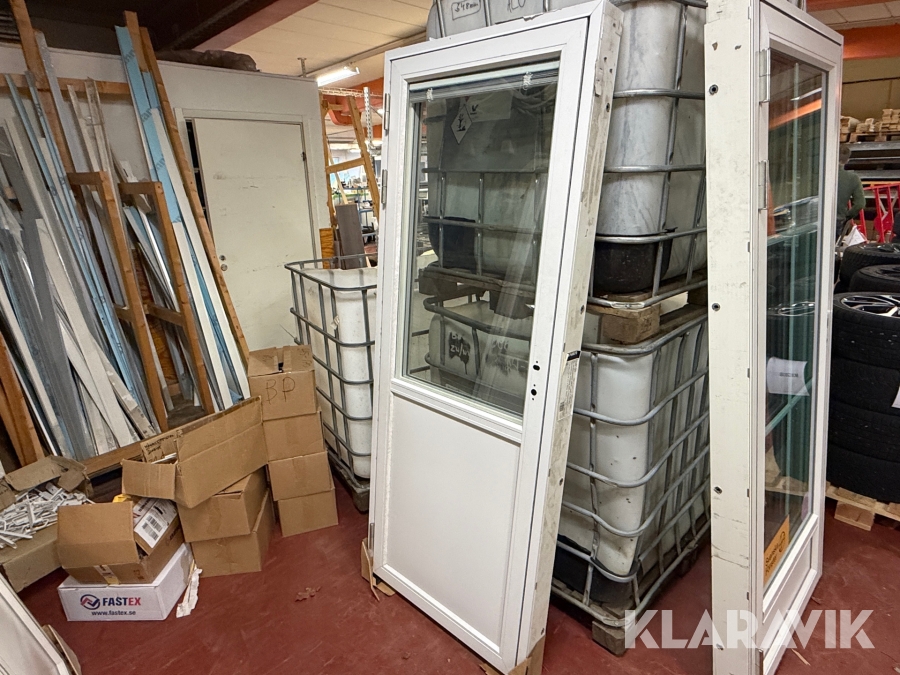 Fönsterdörr Svenska fönster 820x2060 vänsterhängd, aluminiumutsida