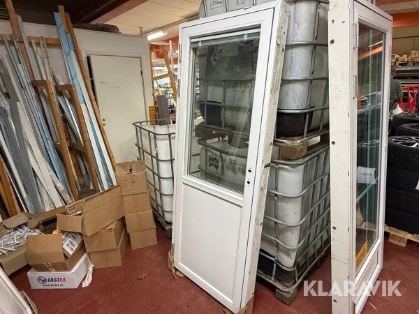 Fönsterdörr Svenska fönster 820x2060 vänsterhängd, aluminiumutsida