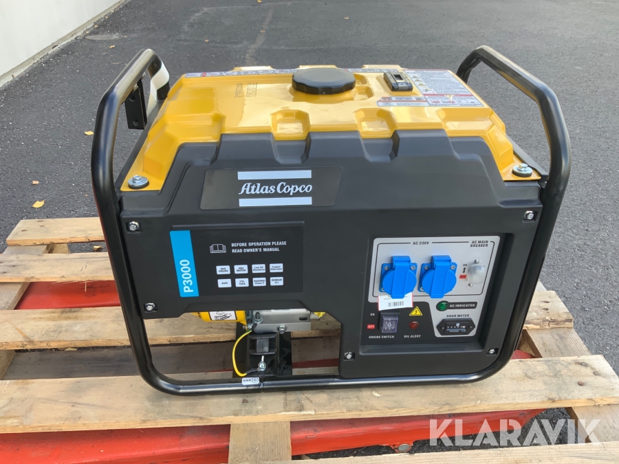 Elverk bensin Atlas Copco P3000 2,3kW