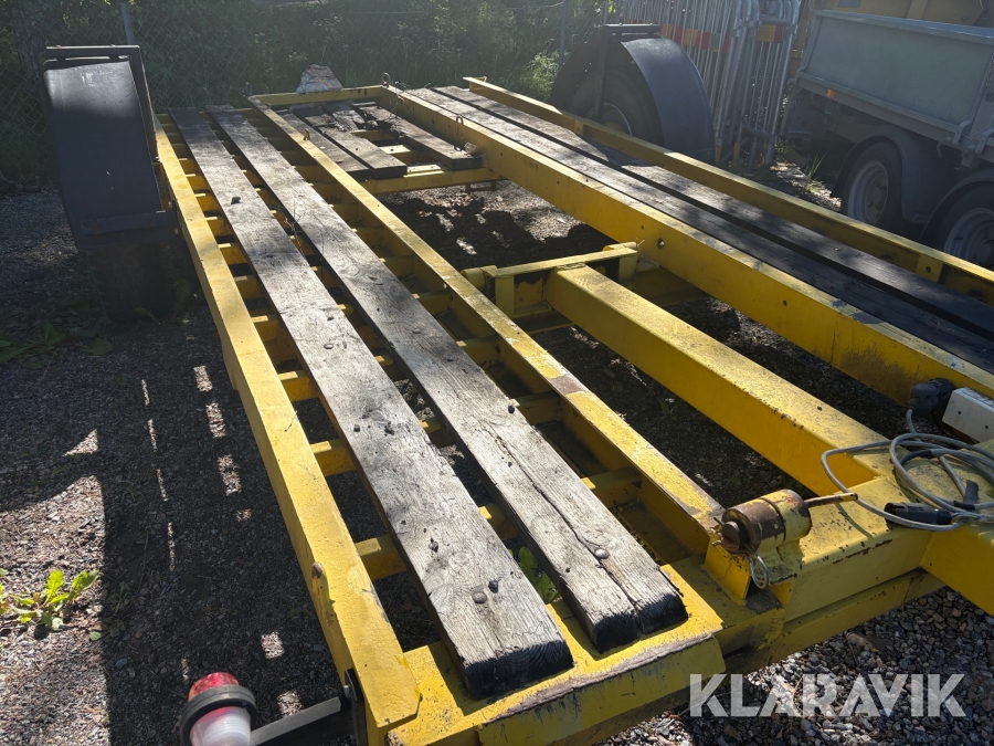 Maskintrailer / släp max last 6 ton