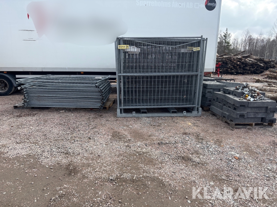 Byggstaket BGFix 82st med fötter och klämmor