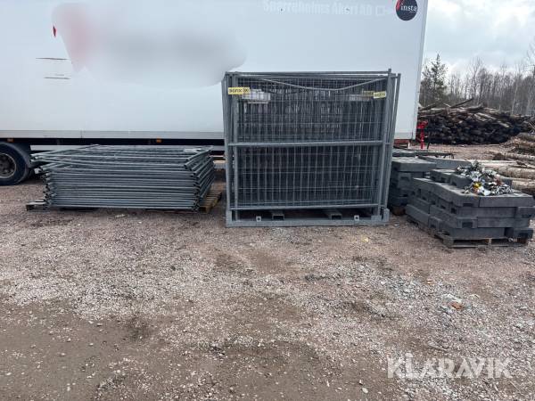 Byggstaket BGFix 82st med fötter och klämmor