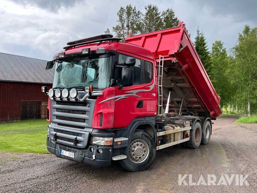 Grusbil/ Flakbil Scania R420 11.7 6x2
