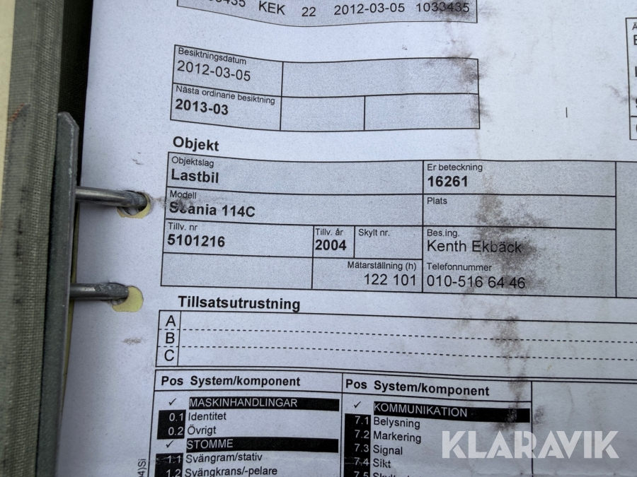 Lastbil 8x4 Scania 114C 380