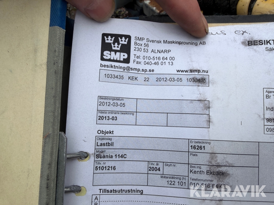 Lastbil 8x4 Scania 114C 380