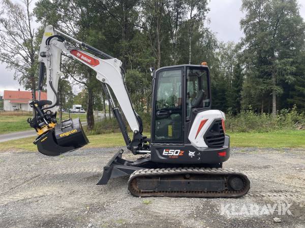 Grävmaskin Bobcat E50Z Rototilt Grip 3st skopor
