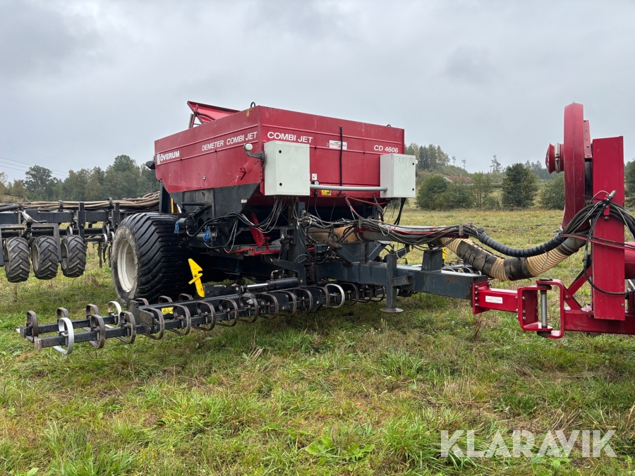 Kombisåmaskin Överum CD 4606 Demeter Combi Jet 6meter / Isobus Topcon / gps