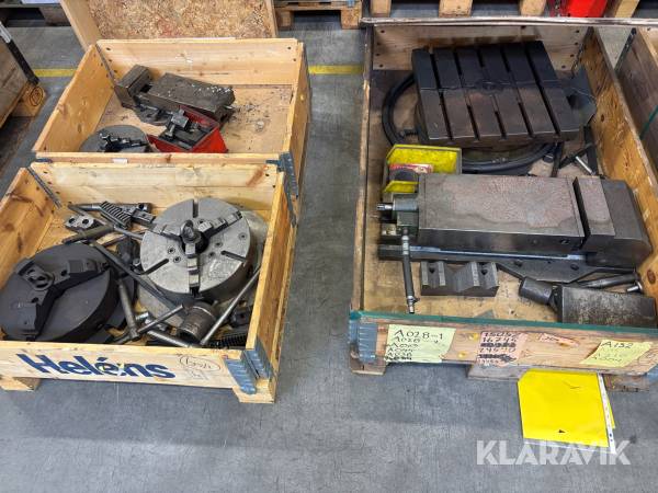 Maskinskruvstycke och chuckar