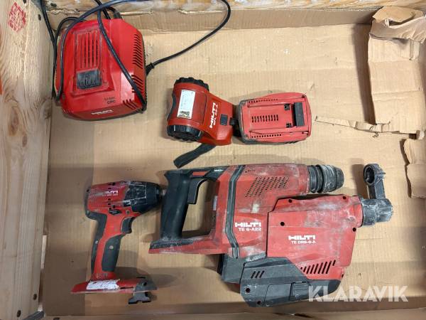 Slagborr med dammsugare Hilti TE 6-A22 och mutterknack