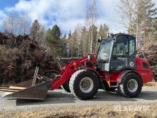 Hjullastare / redskapsbärare Weidemann 3070 CX80 med redskap